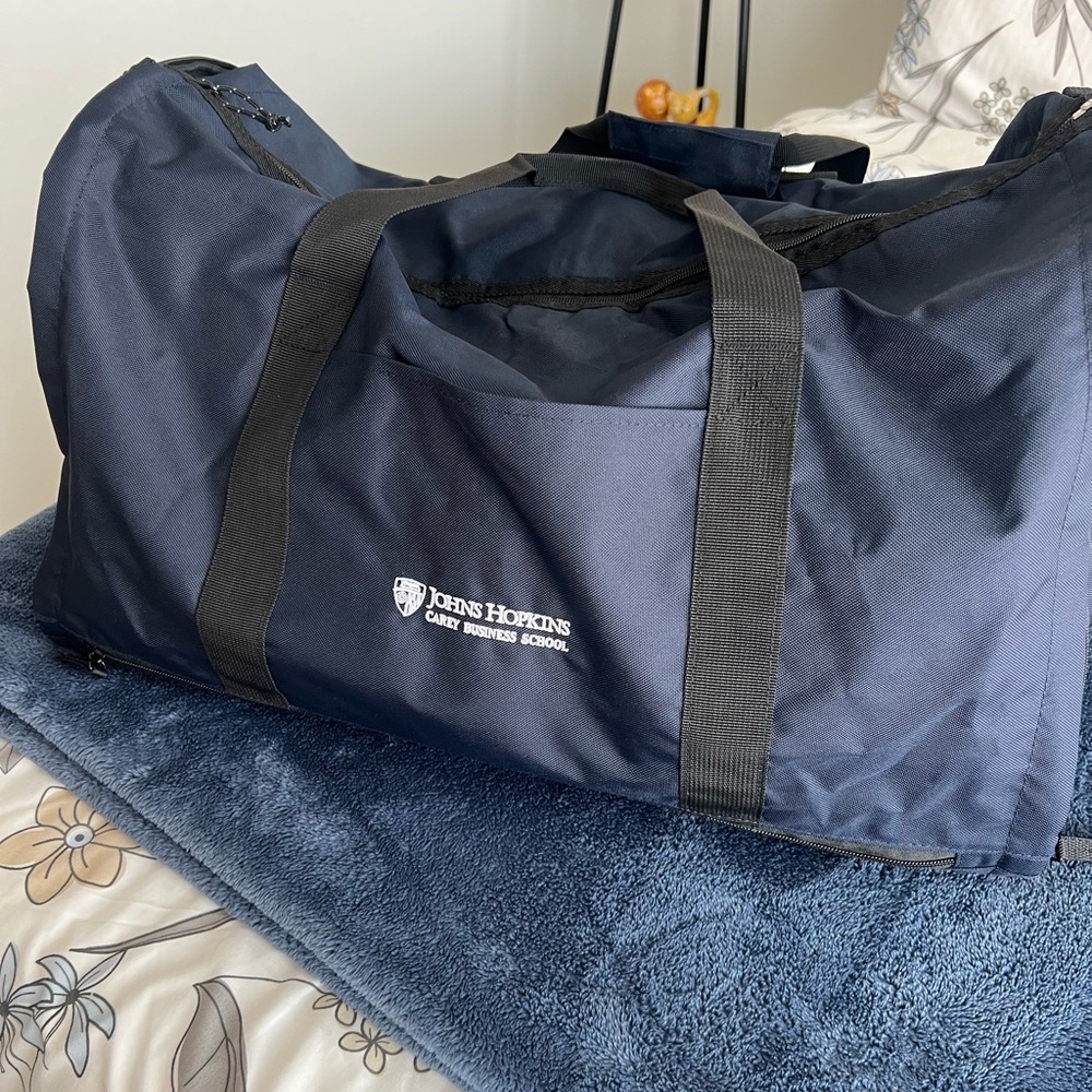 Navy Blue Duffel Bag